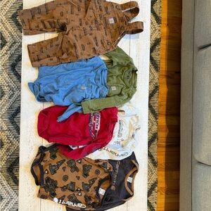 Carhartt Kids' Apparel Set in Brown, Blue, Red, and Green